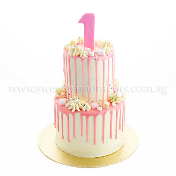 Sweetest Moments 2 Tier Pastel Love Cake CFR22