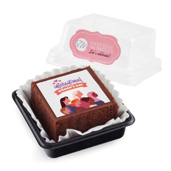 International Women’s Day Individual Packed Brownie