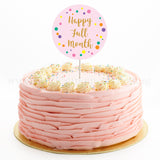 CFR17 Classic Ruffles Sweetest Moments Full Month Cake Buttercream Pink Flag Topper 10 inch