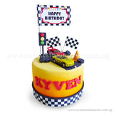 CKR27 Race Track Sweetest Moments Birthday Cake Fondant