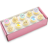 CK09 Rainbow Wishes Sweetest Moments Birthday Standard Cupcake Buttercream Fondant Box of 10