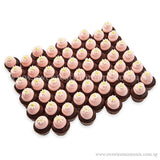 CWM02 Blush Full Month Birthday Wedding Corporate Mini Cupcakes Buttercream Sweetest Moments Box of 54