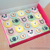 CL01 Bunny & Friends Sweetest Moments Birthday Full Month Standard Cupcake Fondant Box of 20