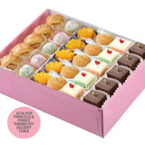 AC16 for Princess & Prince Dessert Table - Swiss Rolls, Mochi, Peach Tarts, Muffins, Pastel Cubes, Brownies