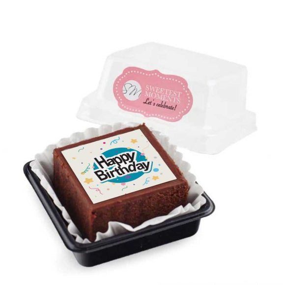 Sweetest Moments Happy Birthday Individually Packed Brownie