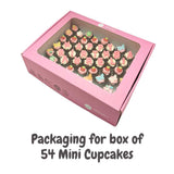 Sweetest Moments Packaging for Box of 54 Mini Cupcakes