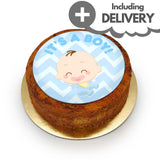 Baby Boy Celebration Traditional Marble Cake for Redemption