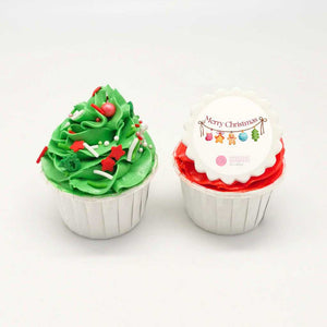 Christmas Greetings Standard Cupcakes in Twin Box