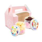 Sweetest Moments Teachers Day Cookies Gift Set: Melting Butter + Velvety Brownie in Pink Twin Box