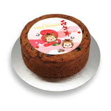 Disney Tsum Tsum Fire Horse themed marble cake with colourful character decorations and festive design