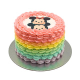 Disney Tsum Tsum Disney Minnie and Mickey Rainbow Cake, singapore, birthday cake, mickey, minnie, birthday cake, first birthday, rainbow, cute, fun