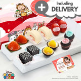 Floral full month baby girl card doorstep delivery Singapore Sweetest Moments