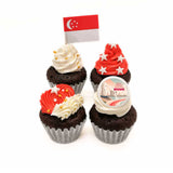 Fly Our Flag High Singapore Mini Cupcakes