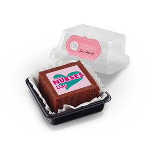 Sweetest Moments Happy Nurses Day Individual Packed Brownie