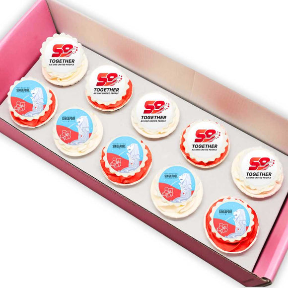 Happy Birthday Singapore Cupcakes