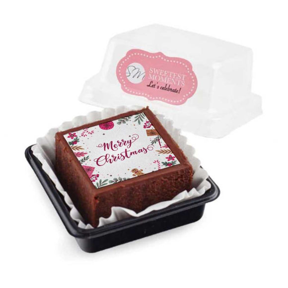 Sweetest Moments Individual Christmas Brownie