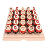 Mini Disney Tsum Tsum Year of the Snake cupcakes for girls featuring cute cartoon topper
