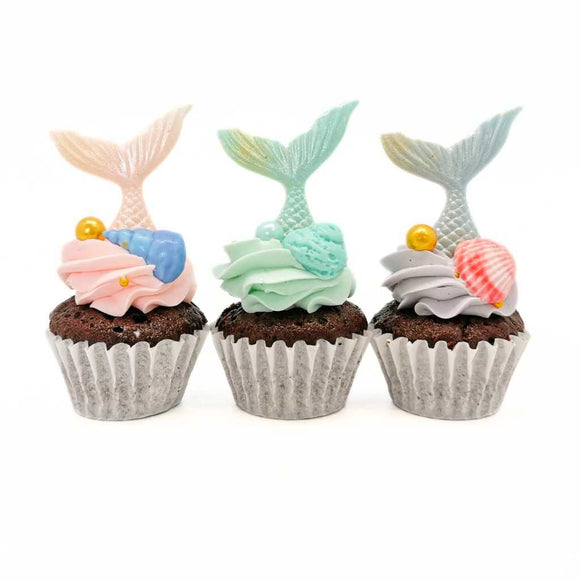 Mini Mermaid Cupcakes