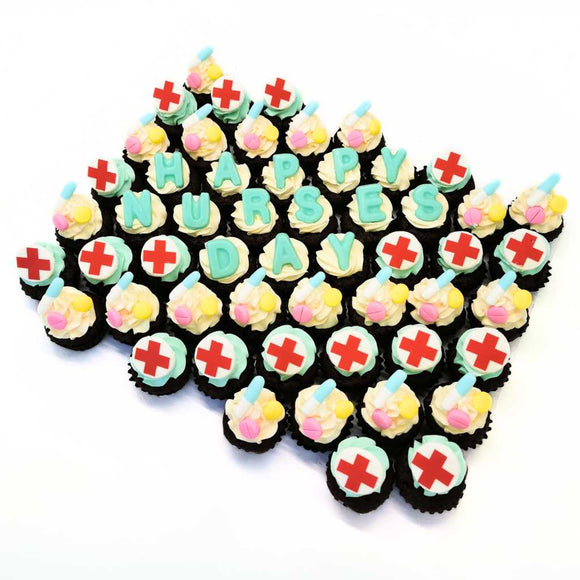 Nurses Day Mini Cupcakes