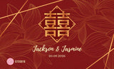 Personalised Wedding Cards (Oriental Series)