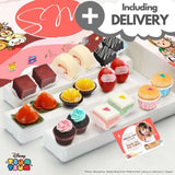 Full month baby girl card with doorstep delivery Singapore Sweetest Moments