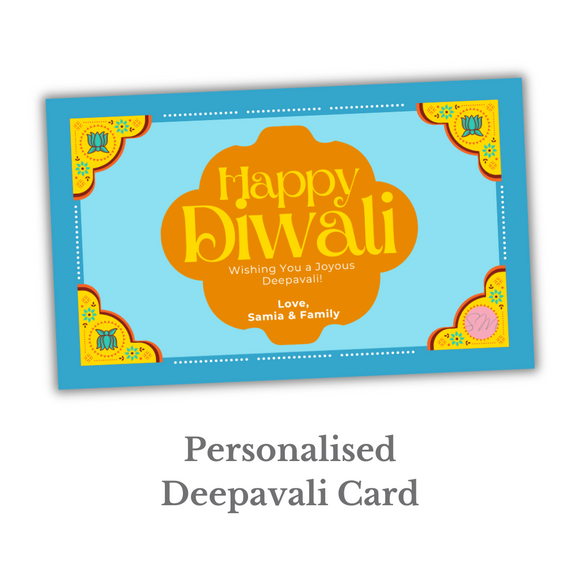 Personalised Deepavali Card