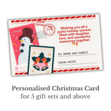 Personalised Christmas Card 5 gift sets