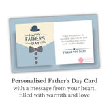 Personalised Father’s Day greeting card with elegant typography and customizable message