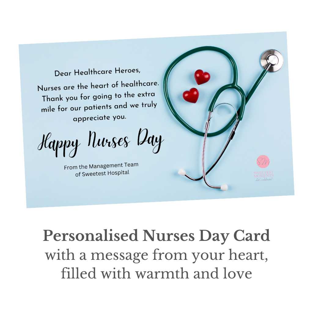 Personalised Nurses Day Card - Sweetest Moments - Let's celebrate ...