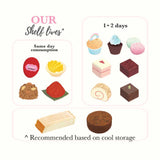 Shelf life details for halal-certified kuehs and pastries by Sweetest Moments Singapore – freshly made and perfect for full month, 100 days, birthdays, and corporate events