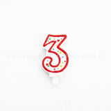 Numeric Candle Cake Topper 3