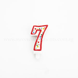 Numeric Candle Cake Topper 1 2 3