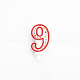 Numeric Candle Cake Topper 9