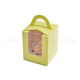 CTI02 Personalise Say It With Cupcakes Sweetest Moments Corporate Standard Cupcake Buttercream Fondant Edible Image Thank You Message Door Gifts Individually-Packed Yellow Box