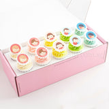 CK03 Friends Forever Sweetest Moments Full Month Standard Cupcake Buttercream Fondant Personalised Box of 10