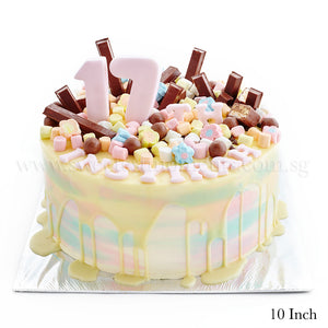 CRR10 Candy Land sweetest moments 21st happy birthday kit kat marshmallow cake