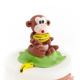 CFR05 Cheeky Monkey Sweetest Moments Full Month Cake Fondant