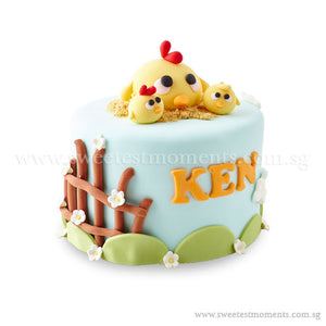 CFR15 Chicky Farm Sweetest Moments Full Month Cake Fondant