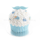 CFR21 Mister Cupcake Sweetest Moments Full Month Birthday Cake Fresh Cream Boy Blue