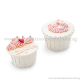 CFT03 Crown & Bootie Sweetest Moments Full Month Standard Cupcake Buttercream Twin Packed Door Gifts