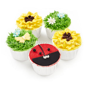 CK01 Garden Theme Sweetest Moments Birthday Standard Cupcake Buttercream