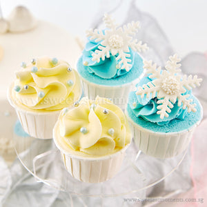 CK07 Let It Snow Sweetest Moments Birthday Standard Cupcake Buttercream Fondant