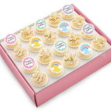 CK09 Rainbow Wishes Sweetest Moments Birthday Standard Cupcake Buttercream Fondant Box of 20