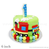 CKR23 The Toy Train Sweetest Moments Birthday Cake Fondant 6 inch