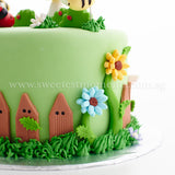 CKR24 D'Gardens Sweetest Moments Birthday Cake Fondant