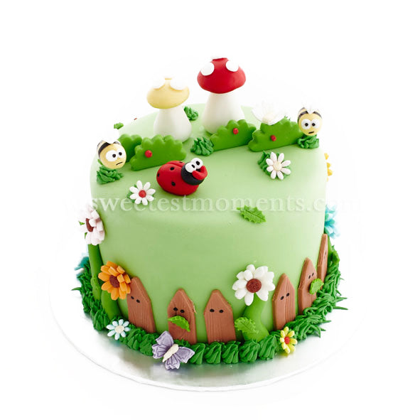 80th Birthday Garden Cake | Emma's Cake Diary