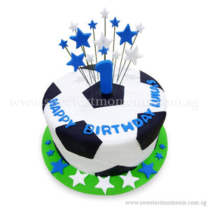 CKR32 Football Star Sweetest Moments Birthday Cake Fondant