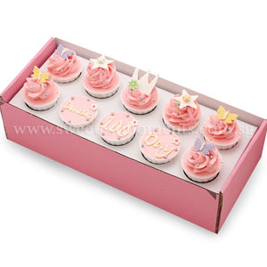 CK06 Princess Theme Sweetest Moments Birthday Standard Cupcake Buttercream Pink