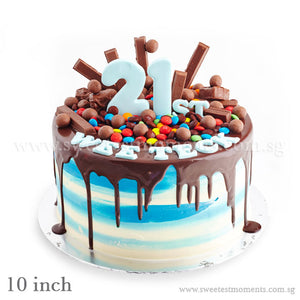 CRR02 Chocolatey Ombre Sweetest Moments Birthday Cake Buttercream