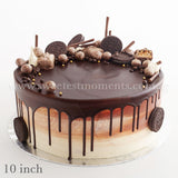 CRR08 Chocolate Paradise Sweetest Moments Birthday Cake Buttercream Chocolate 10 inch